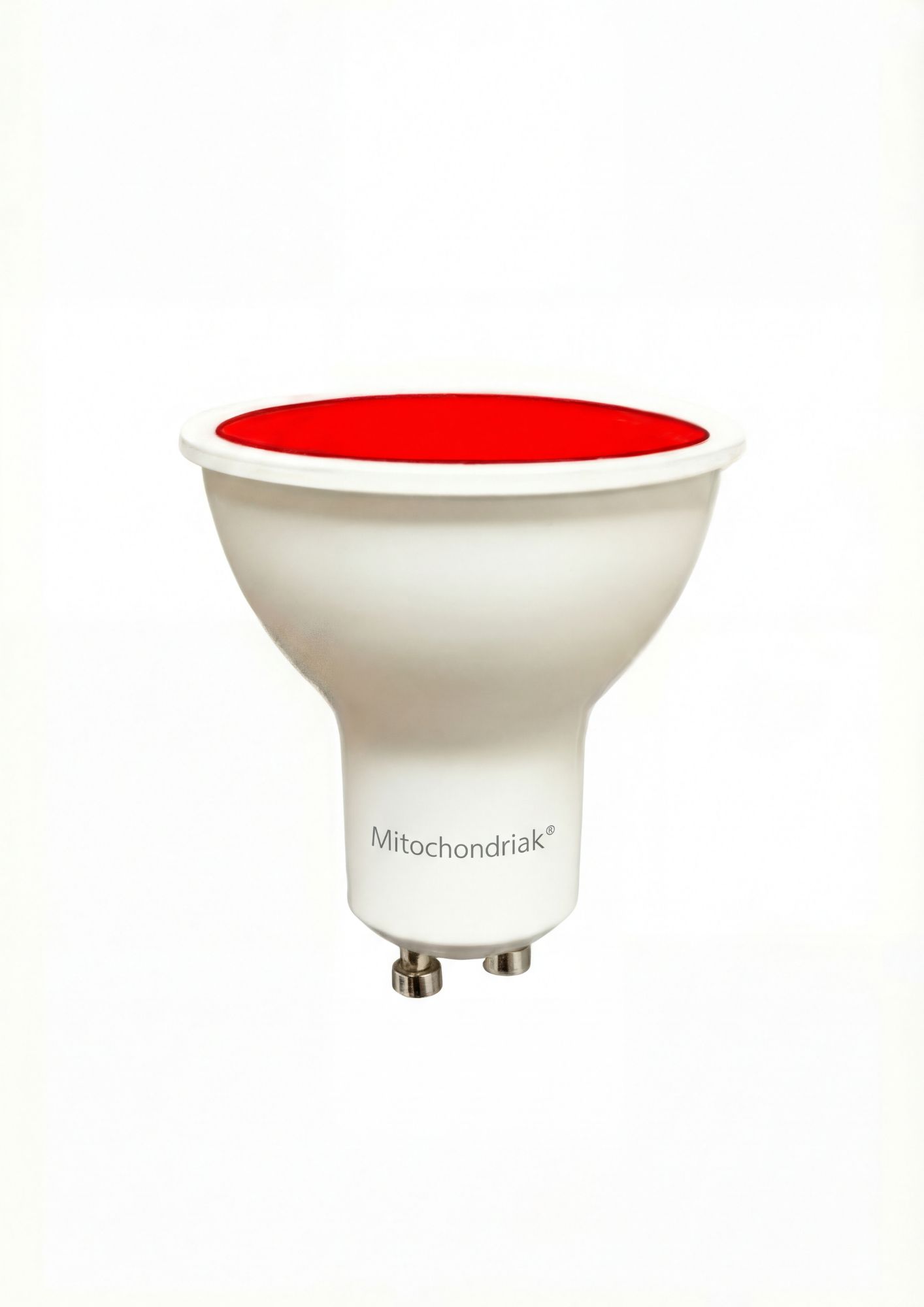 Mitochondriak GU10 red light bulb – illustrative image